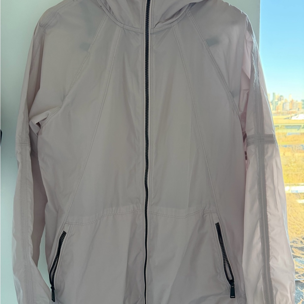 Calvin Klein Performance Lightweight Hooded Jacket with pouch, Evening Sand - M